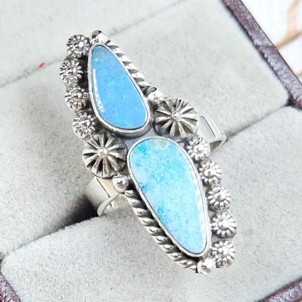 Australian Opal Size US 6 925 Sterling Silver Ring (RS104-372) - Image 2
