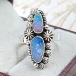 Australian Opal Size US 8 925 Sterling Silver Ring (RS104-374)