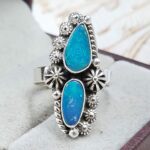 Australian Opal Size US 6 925 Sterling Silver Ring (RS104-376)