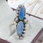 Australian Opal Size US 9 925 Sterling Silver Ring (RS104-379)