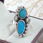 Australian Opal Size US 10 925 Sterling Silver Ring (RS104-382)