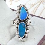 Australian Opal Size US 8 925 Sterling Silver Ring (RS104-383)