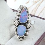 Australian Opal Size US 9 925 Sterling Silver Ring (RS104-385)