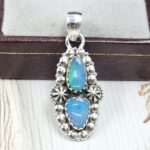 Australian Opal 1.25" 925 Sterling Silver Pendant (RS104-387)