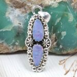 Australian Opal 1.5" 925 Sterling Silver Pendant (RS104-388)