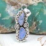 Australian Opal 1.5" 925 Sterling Silver Pendant (RS104-392)