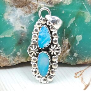 Australian Opal 1.25" 925 Sterling Silver Pendant (RS104-395)