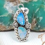 Australian Opal 1.25" 925 Sterling Silver Pendant (RS104-402)