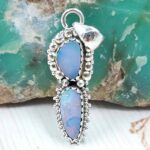 Australian Opal 1.25" 925 Sterling Silver Pendant (RS104-404)