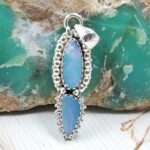 Australian Opal 1.5" 925 Sterling Silver Pendant (RS104-406)