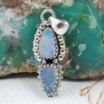 Australian Opal 1.5" 925 Sterling Silver Pendant (RS104-412)