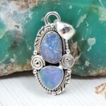 Australian Opal 1.25" 925 Sterling Silver Pendant (RS104-420)
