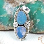 Australian Opal 1.5" 925 Sterling Silver Pendant (RS104-421)