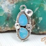 Australian Opal 1.25" 925 Sterling Silver Pendant (RS104-422)