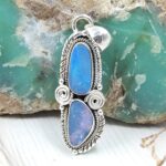 Australian Opal 1.25" 925 Sterling Silver Pendant (RS104-429)