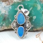 Australian Opal 1.25" 925 Sterling Silver Pendant (RS104-431)