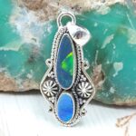Australian Opal 1.5" 925 Sterling Silver Pendant (RS104-443)