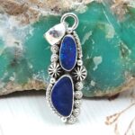Australian Opal 1.25" 925 Sterling Silver Pendant (RS104-471)