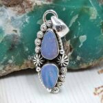 Australian Opal 1.25" 925 Sterling Silver Pendant (RS104-487)