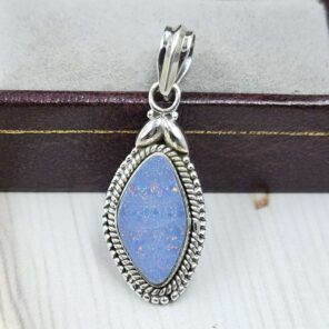 Australian Opal 1.25" 925 Sterling Silver Pendant (REXT24-340)