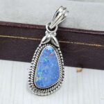 Australian Opal 1.25" 925 Sterling Silver Pendant (REXT24-341)