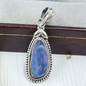 Australian Opal 1.25" 925 Sterling Silver Pendant (REXT24-343)