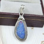 Australian Opal 1.25" 925 Sterling Silver Pendant (REXT24-347)