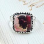 Red Rose Dahlia Turquoise Size US 10 925 Sterling Silver Ring (REXT31-32)