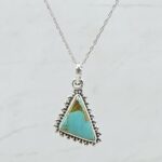 Mohave Turquoise 1" 925 Sterling Silver Pendant (RS7-217)