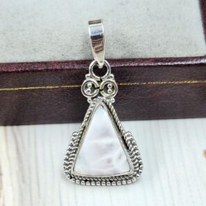 Pink Larimar 0.75" 925 Sterling Silver Pendant (RS47-80)