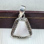 Pink Larimar 0.75" 925 Sterling Silver Pendant (RS47-81)
