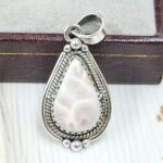 Pink Larimar 1.25" 925 Sterling Silver Pendant (RS47-83)