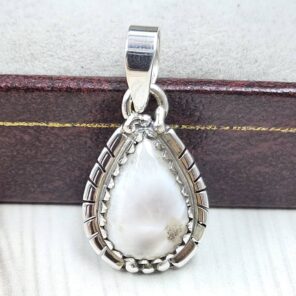 Pink Larimar 0.75" 925 Sterling Silver Pendant (RS47-84)