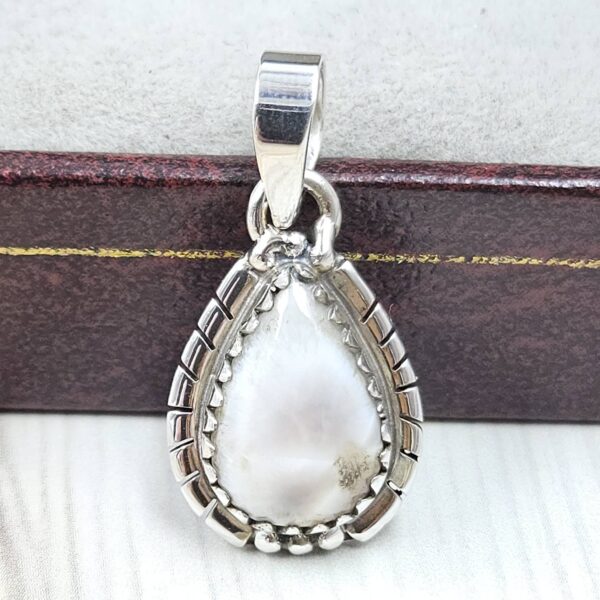 Pink Larimar 0.75" 925 Sterling Silver Pendant (RS47-84)