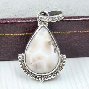 Pink Larimar 0.75" 925 Sterling Silver Pendant (RS47-88)