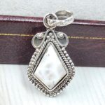 Pink Larimar 0.75" 925 Sterling Silver Pendant (RS47-91)