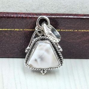 Pink Larimar 0.75" 925 Sterling Silver Pendant (RS47-103)