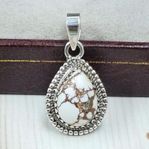Wild Horse Jasper 1" 925 Sterling Silver Pendant (REXT31-88)