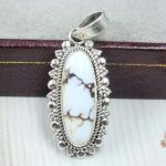 Wild Horse Jasper 1" 925 Sterling Silver Pendant (REXT31-89)