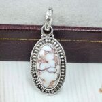 Wild Horse Jasper 1" 925 Sterling Silver Pendant (REXT31-90)