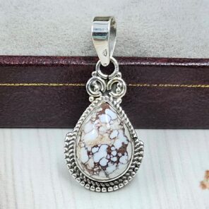 Wild Horse Jasper 1" 925 Sterling Silver Pendant (REXT31-94)