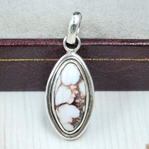 Wild Horse Jasper 1" 925 Sterling Silver Pendant (REXT31-97)