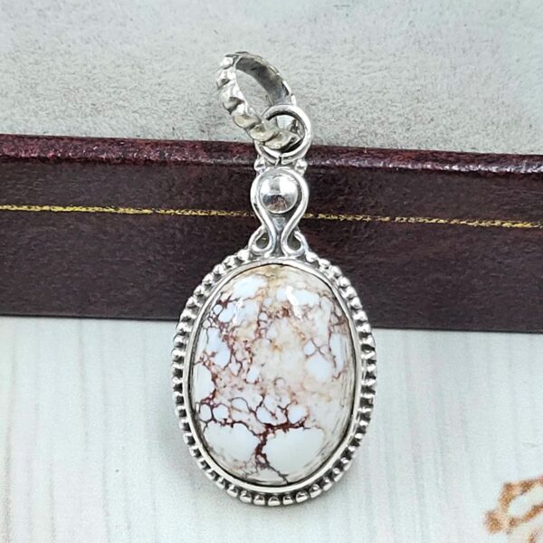 Wild Horse Jasper 1" 925 Sterling Silver Pendant (REXT31-98)
