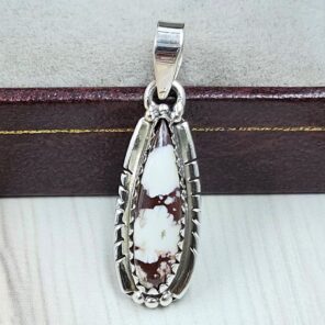 Wild Horse Jasper 1" 925 Sterling Silver Pendant (REXT31-107)