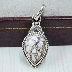 Wild Horse Jasper 1" 925 Sterling Silver Pendant (REXT31-113)