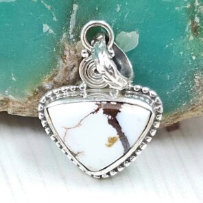 Wild Horse Jasper 0.75" 925 Sterling Silver Pendant (REXT31-116)
