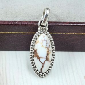 Wild Horse Jasper 1" 925 Sterling Silver Pendant (REXT31-119)