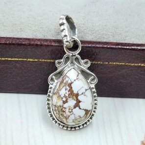 Wild Horse Jasper 0.75" 925 Sterling Silver Pendant (REXT31-121)