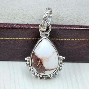 Wild Horse Jasper 0.75" 925 Sterling Silver Pendant (REXT31-126)