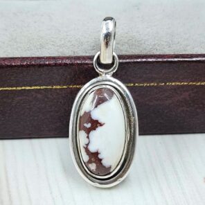 Wild Horse Jasper 0.75" 925 Sterling Silver Pendant (REXT31-130)